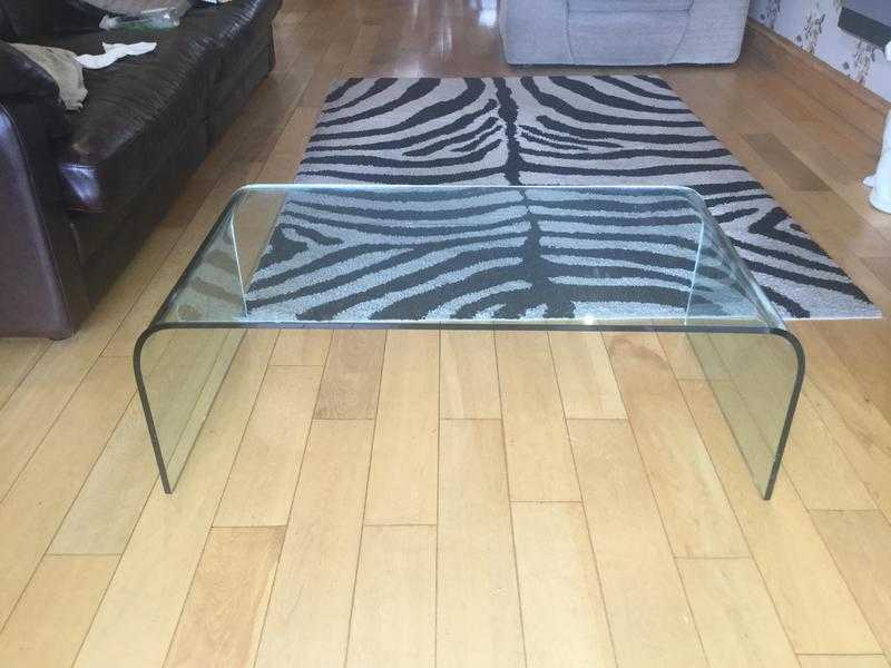 Quality heavy glass coffee tables