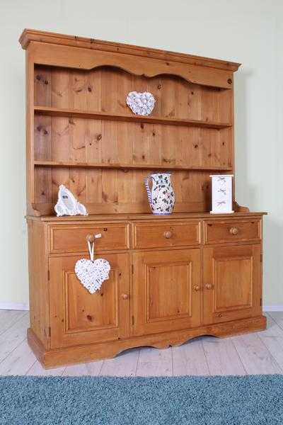 QUALITY MADE SOLID PINE 5 FT WELSH FARMHOUSE DRESSER WAXED  - CAN COURIER