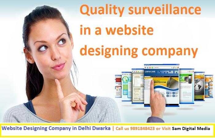 Quality surveillance in a website designing company  Sam Digital Media