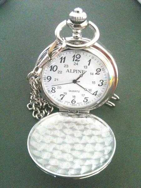 Quartz Pocket Watch with Chain