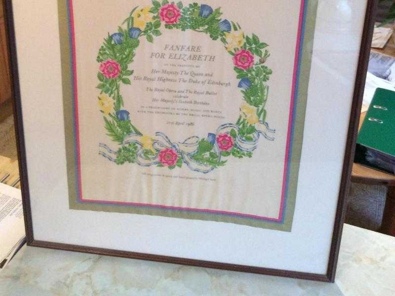 Queen Elizabeth birthday silk