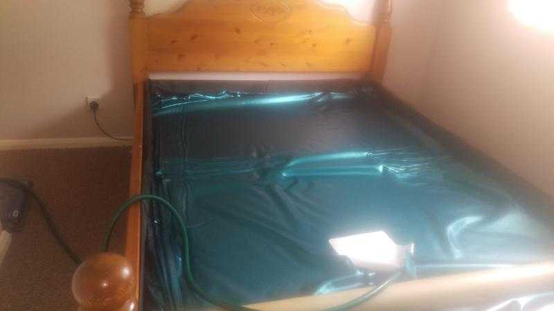 queen size hard sided waterbed