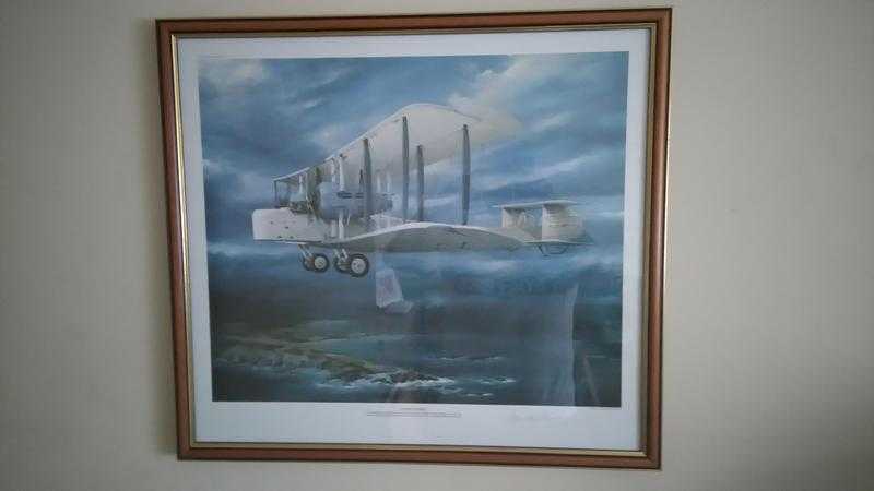 quotALMOST HOMEquot AVIATION PRINT SIGNED BY ARTIST PETER R WESTACOTT