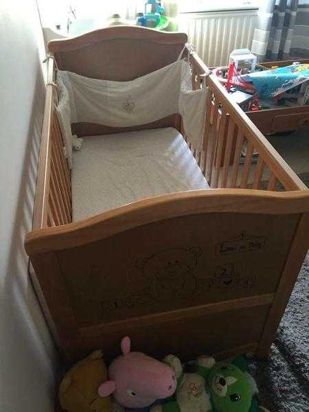 quotLoved So Muchquot Solid Wood Cot Toddler Bed