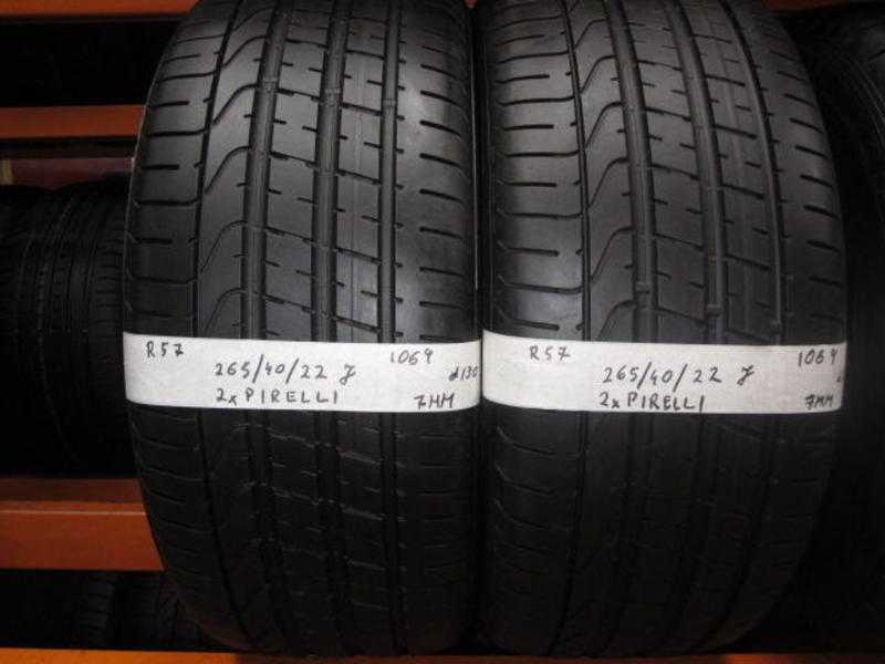 R57 2X 2654022 106Y PIRELLI P ZERO J 2X7MM TREAD