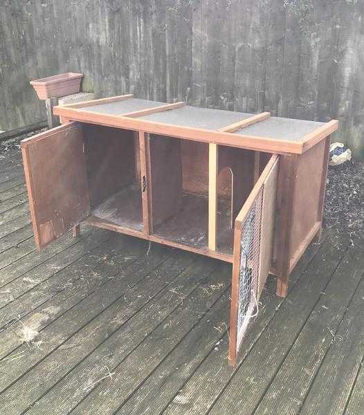 Rabbit (small animal) hutch.