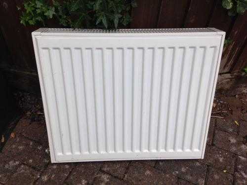 Radiator, wall mounted, white, 60cm long x 50cm height, perfect condition