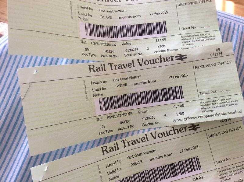 Rail travel vouchers, 50