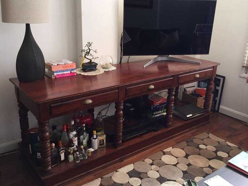 RailAntique Sideboard, hand made from reclaimed Teak Railway Sleepers