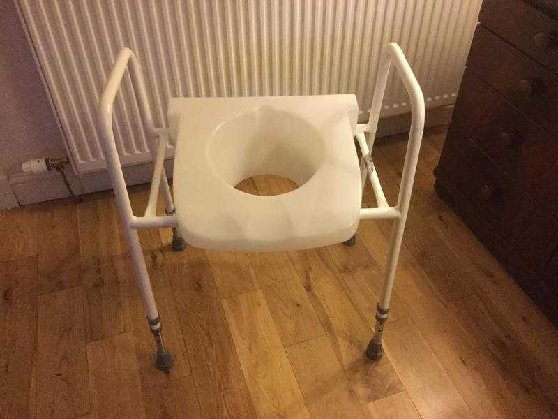 Raised Toilet Seat with Frame