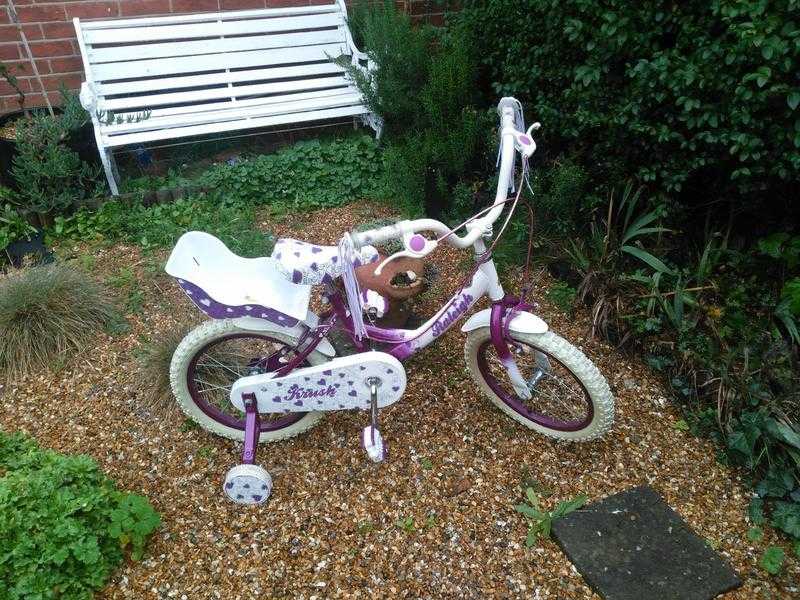 Raleigh Krush 12quot Wheel Girls Bicycle Purple 3-5yrs