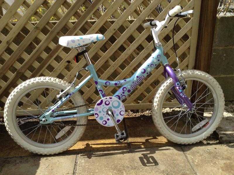 Raleigh sunbeam Dottie 18quot Childs bike, suit age 5-8 approx light bluepurple