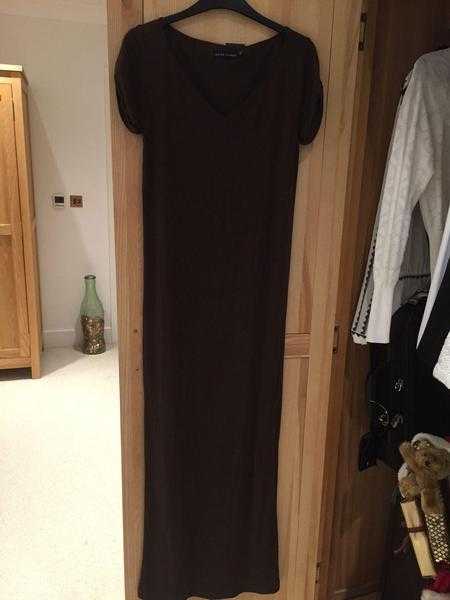 Ralph Lauren Chocolate Brown Maxi Dress UK XS...NEW wTAGS (ORIGINAL) FREE POSTAGE