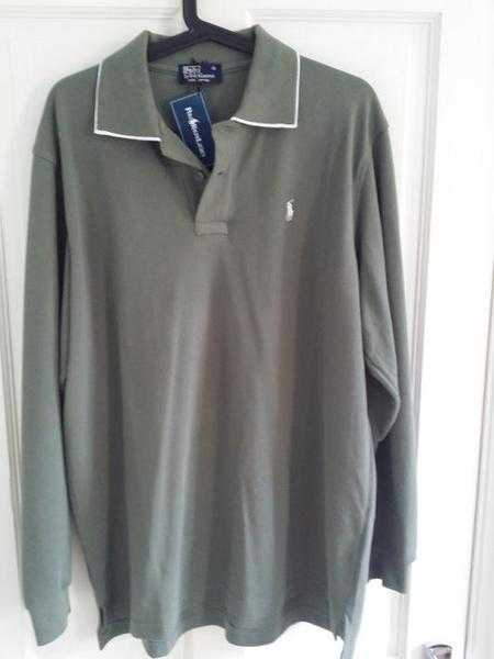 Ralph Lauren Men039s Long Sleeve Polo Top.