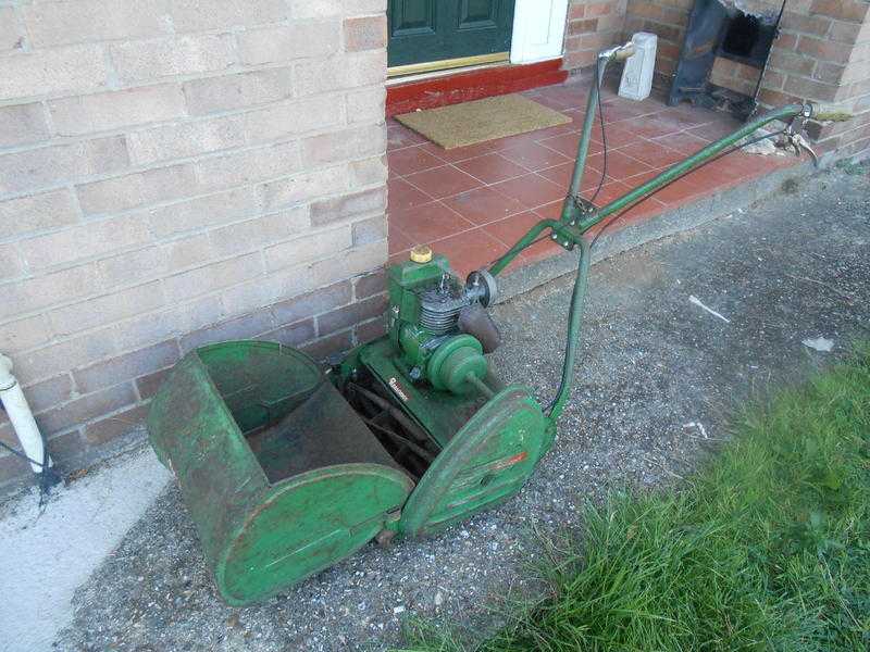 RANSOMES FOURTEEN MK1 - Vintage Petrol Lawnmower (Roller Type  Cylinder Cut) - Good Working Order