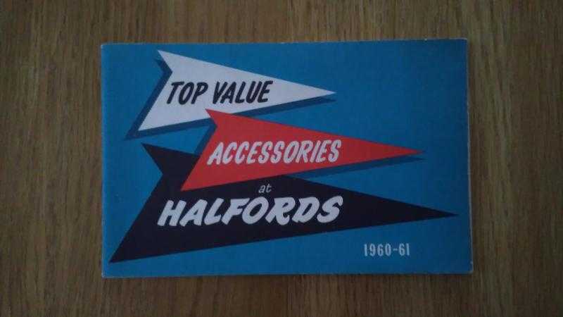 RARE HALFORDS 19601 ORIGINAL BROCHURE IN PERFECT CONDITION.