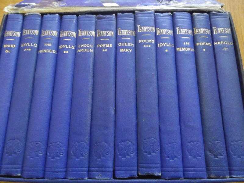 Rare Tennyson 10-volume Cabinet Edition printed 1878