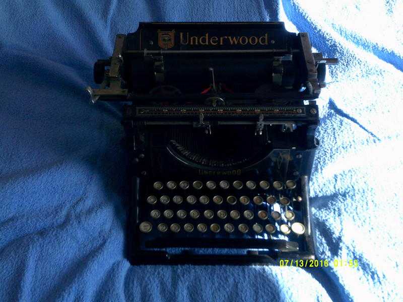 Rare Underwood No.5 Typewriter