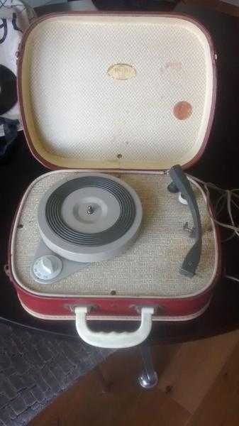 Rare vintage 039fidelity039 portable record player