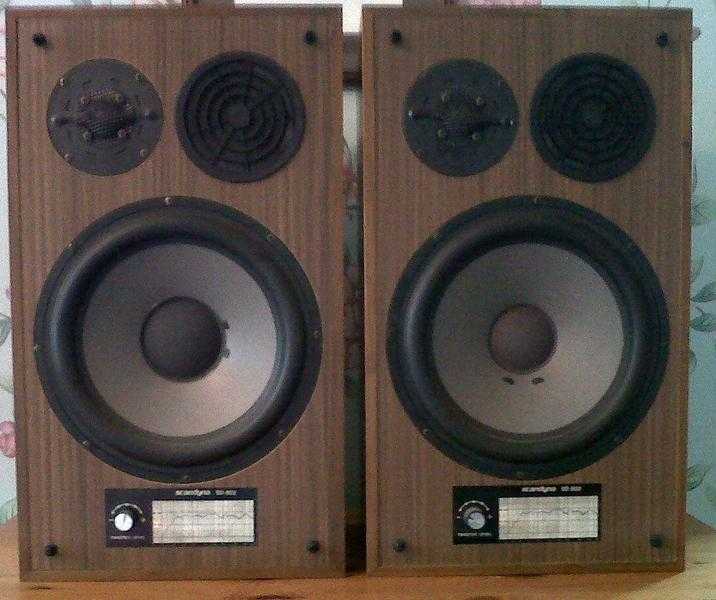 Rare Vintage Speakers Scandyna SD 802 - Seas H 336 Drivers amp 10quot Woofers