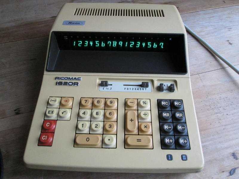 Rare Vintage Tube Calculator