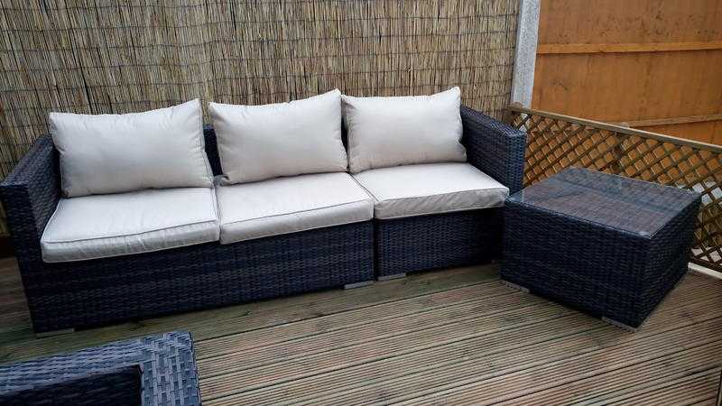 Rattan Sofa set Outdoor Garden Furniture  Conservatory Patio Modular Sofa Set