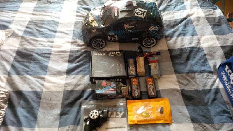 RC BSR BASHER AWD RALLY CAR WITH UPGRADES