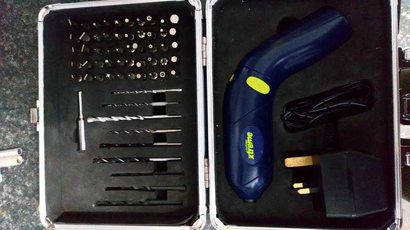 Re Chargeable Cordless Screwdriver in Carry Case Plus Over 50 Accessories and Power Pack