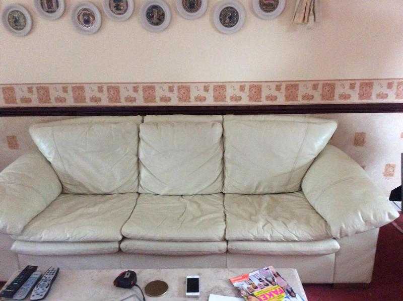 Real Italian leather sofa