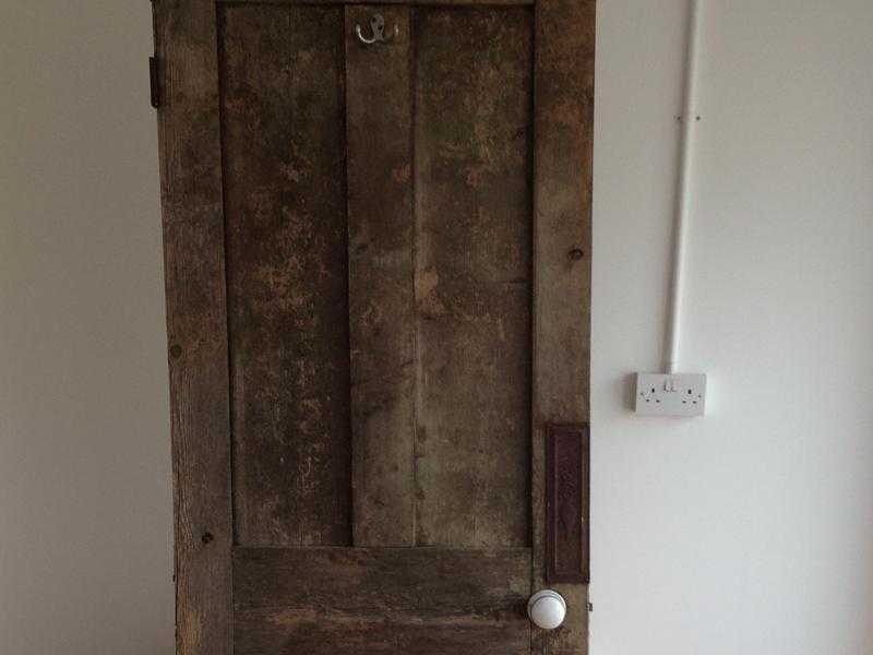 Reclaimed 19th century Pine 4 Panel Interior Door