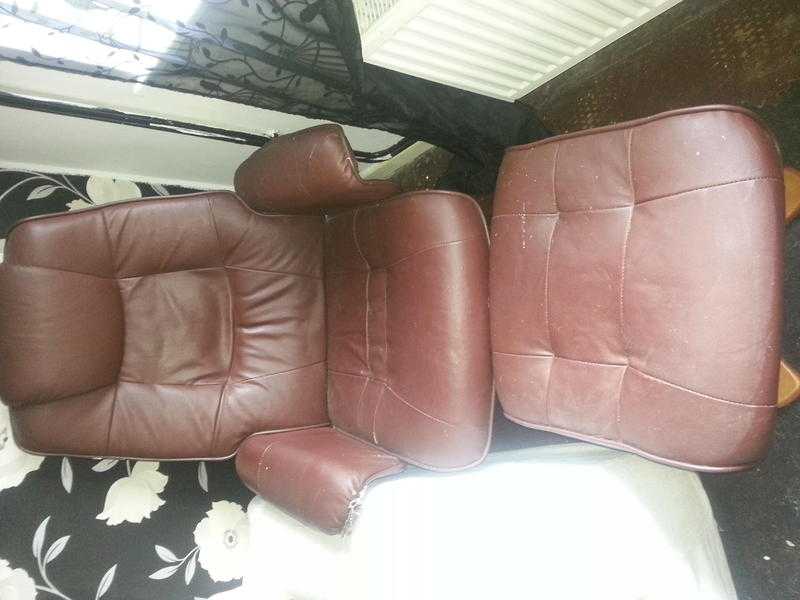 Recliner Leather Chair amp Sideboard