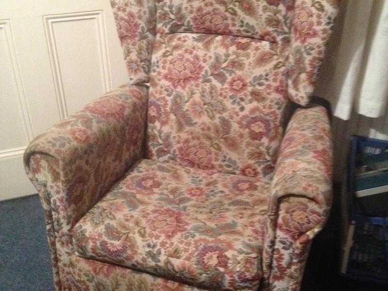 Recliner tapestry chair