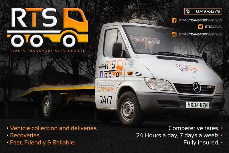 Recovery, collection and delivery service, car transport, car recovery, vehicle towing service