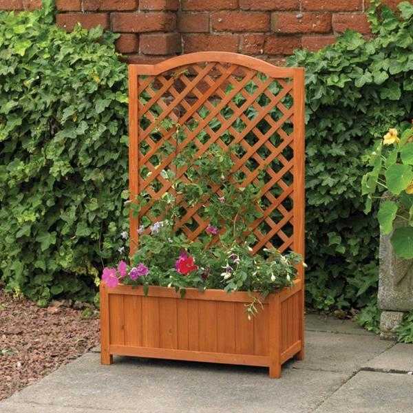 Rectangular Planter with Trellis (NEW  FREE Local Delivery)