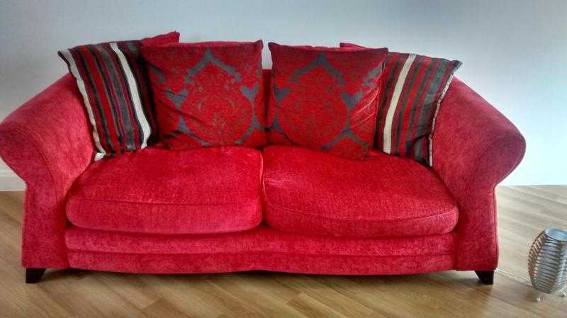 Red 3 seater sofa from DFS