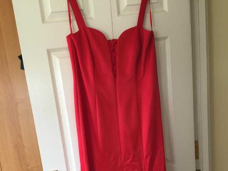 Red evening dress