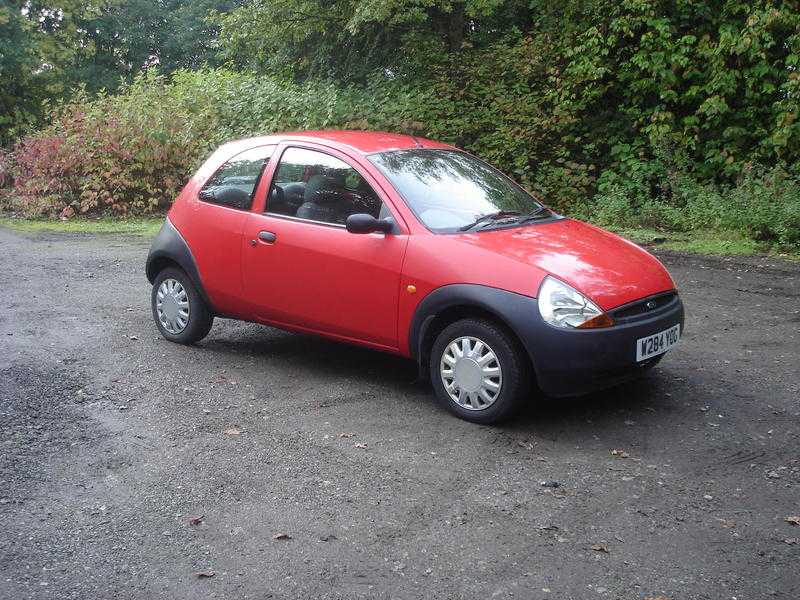 RED FORD KA FOR SALE - 104,000 MILES MOT MARCH 2016