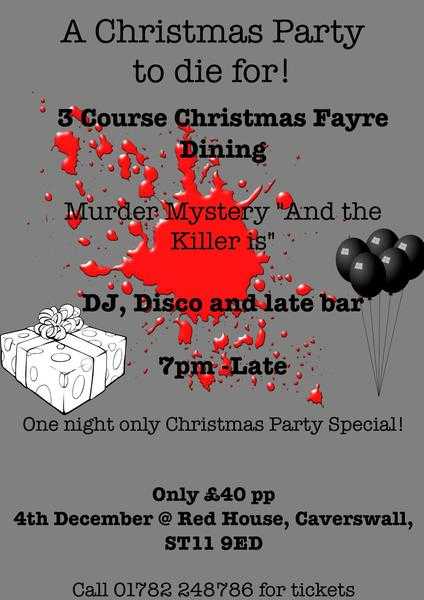 Red House Christmas Party to die for