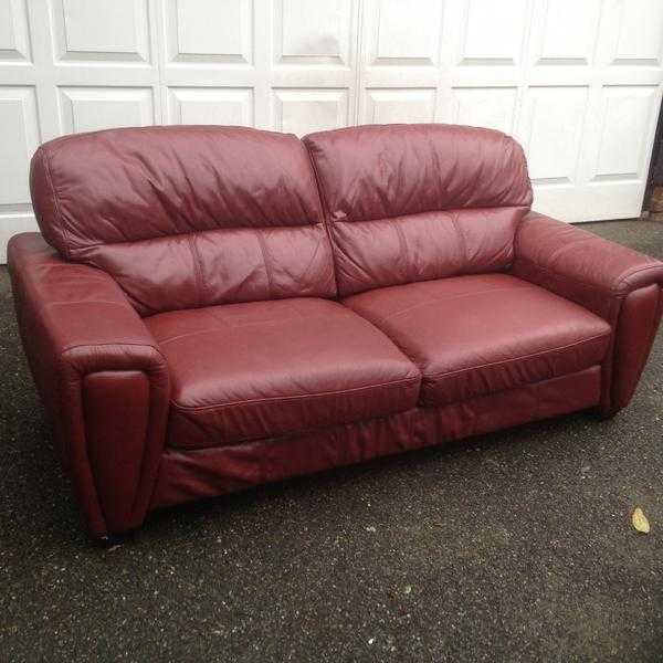 Red Leather sofa