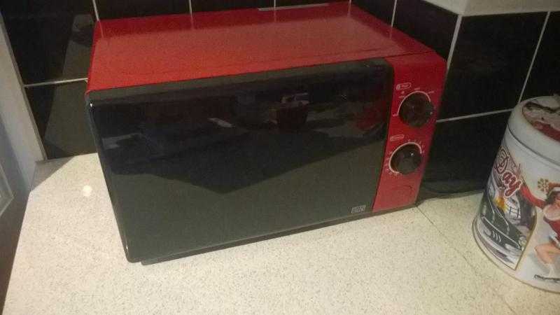 Red Microwave Oven