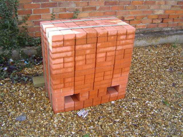 RED PAVING BLOCKS