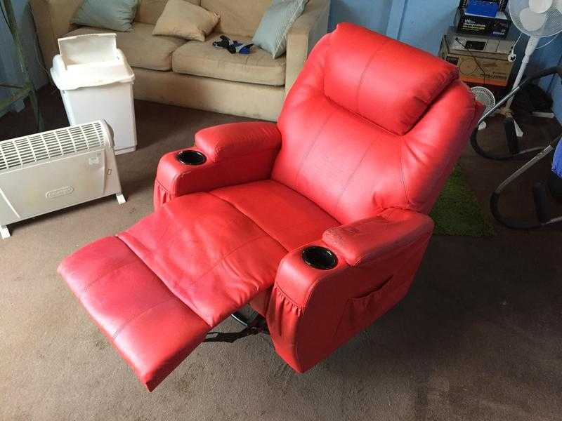 Red recliner chair