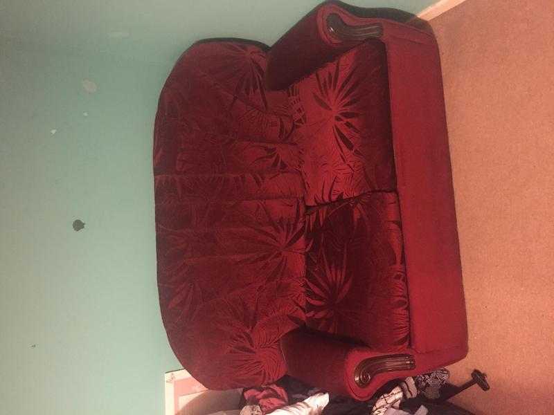 Red sofa bed