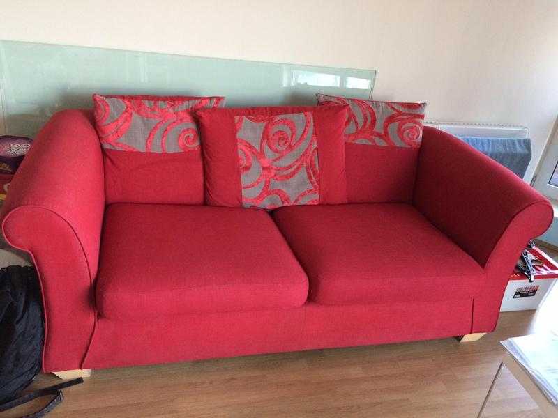 Red Two Seater Sofa