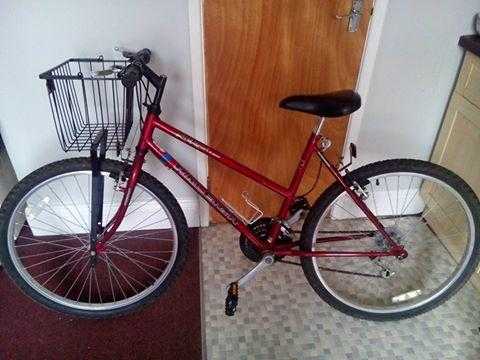 Redrock 21speed bicycle with a bucket  in excellent condition