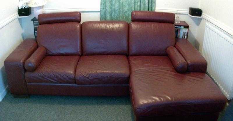 REDUCED NOW TO ONLY 199 ITALIAN 039DESIGNER039 JH HICOLITY TOP QUALITY LEATHER SOFA CHAISE  CHAIR