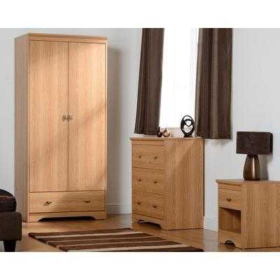 Regent 2 Door 3 Drawer Bedroom Set in Teak Effect Veneer