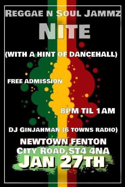Reggae n soul jammz night with a hint of dancehall