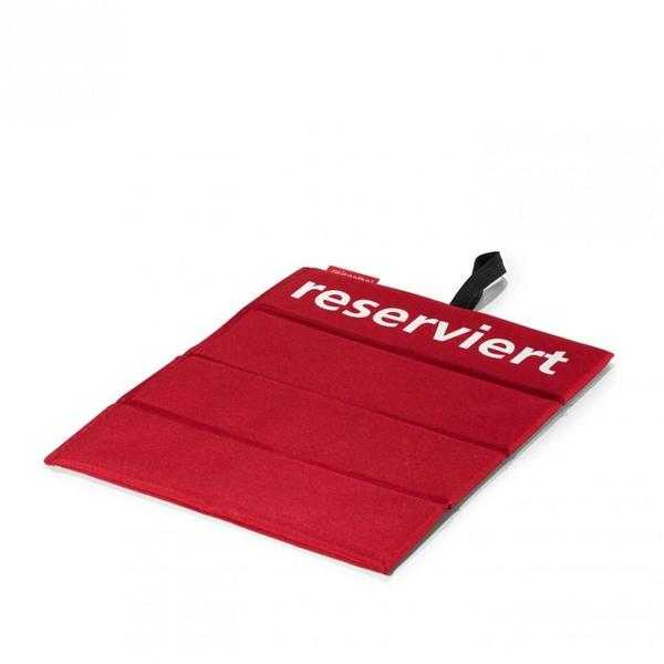 Reisenthel Reserved Cushion Seat Red - Outdoor Garden Seatpad Football Stadium