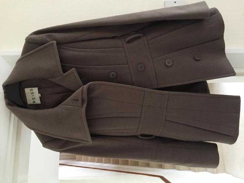 Reiss taupe brown women039s coat size xs